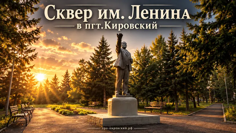 Сквер Ленина в пгт.Кировский