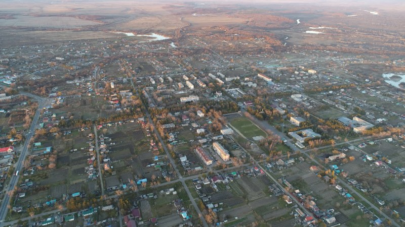 С высоты птичьего полёта, пгт.Кировский