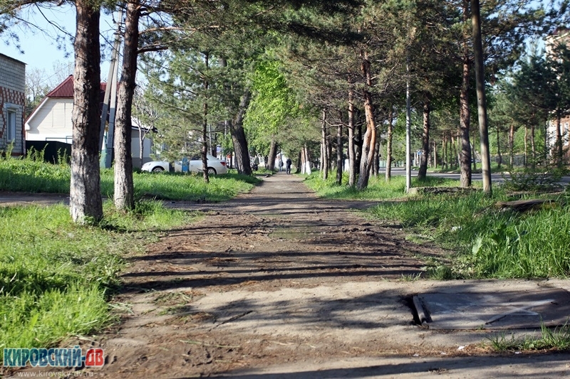 Тротуар, пгт.Кировский