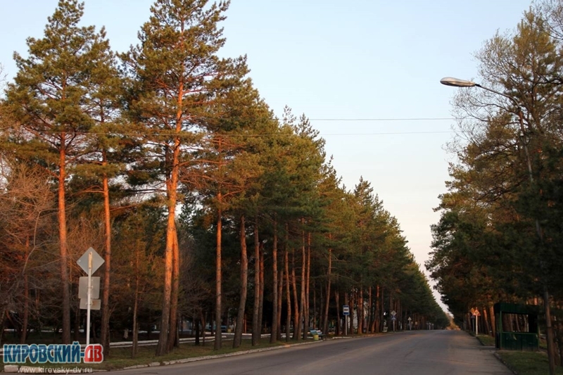 Ленинская утром, пгт.Кировский