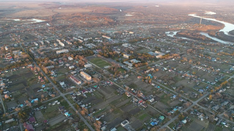 С высоты птичьего полёта, пгт.Кировский