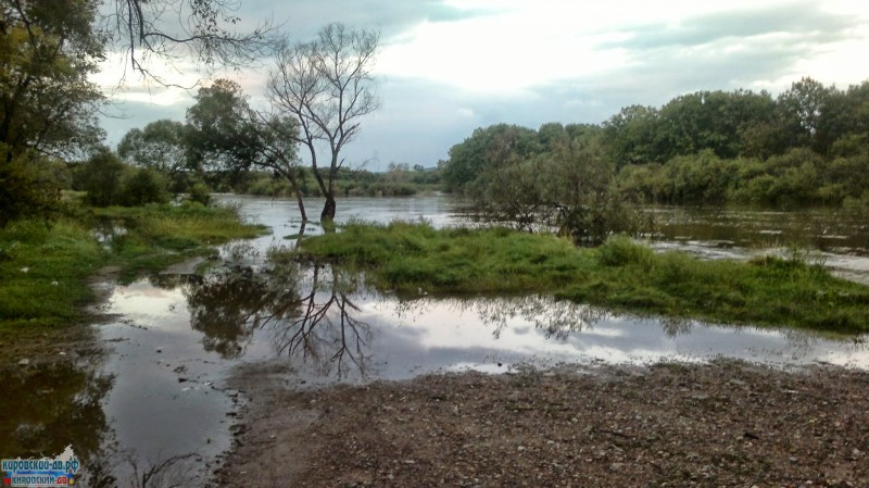 пляж, пгт.Кировский